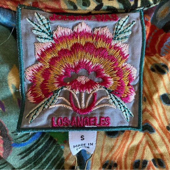 NEW Johnny Was Madison Vibrant 3/4 Sleeve Tiered Dress in Soft Knit Size S - Picture 9 of 11